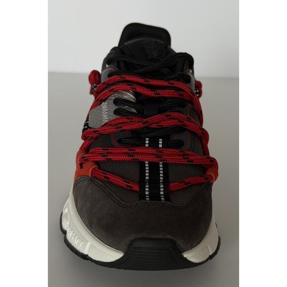 Versace Men\'s Greca Sneakers Red/Gray 11 US (44 Euro) IT 1021490 NIB main image 7